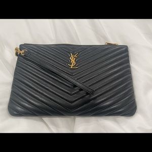 YSL Monogram Quilted Monogram Clutch